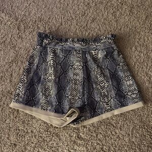 Snake print shorts